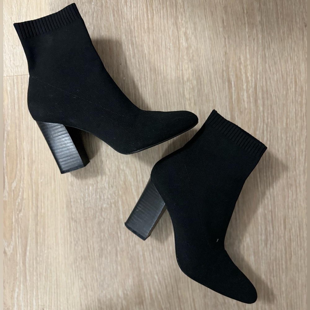 High Heeled Pointed Sock Booty